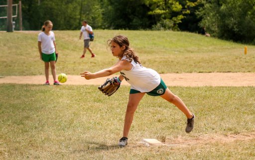 Softball at Chestnut Lake Camp